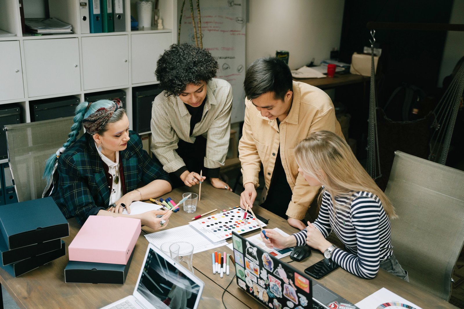 Small business team using digital tools to improve productivity