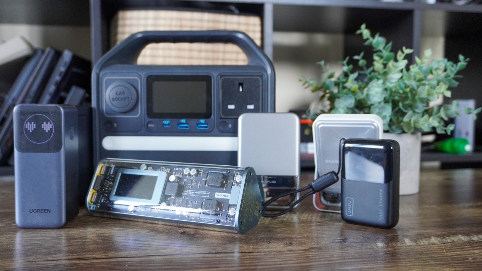 Travel charging kit with power bank and USB-C accessories