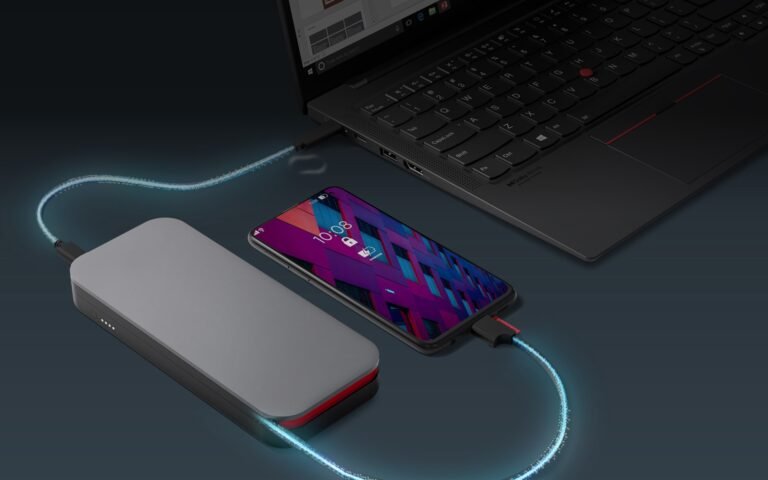 USB-C charger and power bank for laptop and phone charging