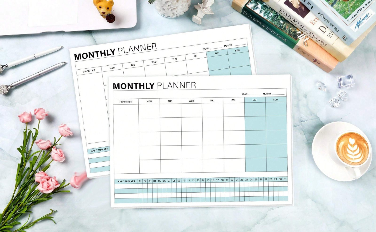Professional planning a weekly calendar with focus and meeting blocks